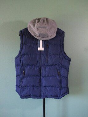 Men's Outdoor Winter Vest Outerwear Removable Hooded Puffer